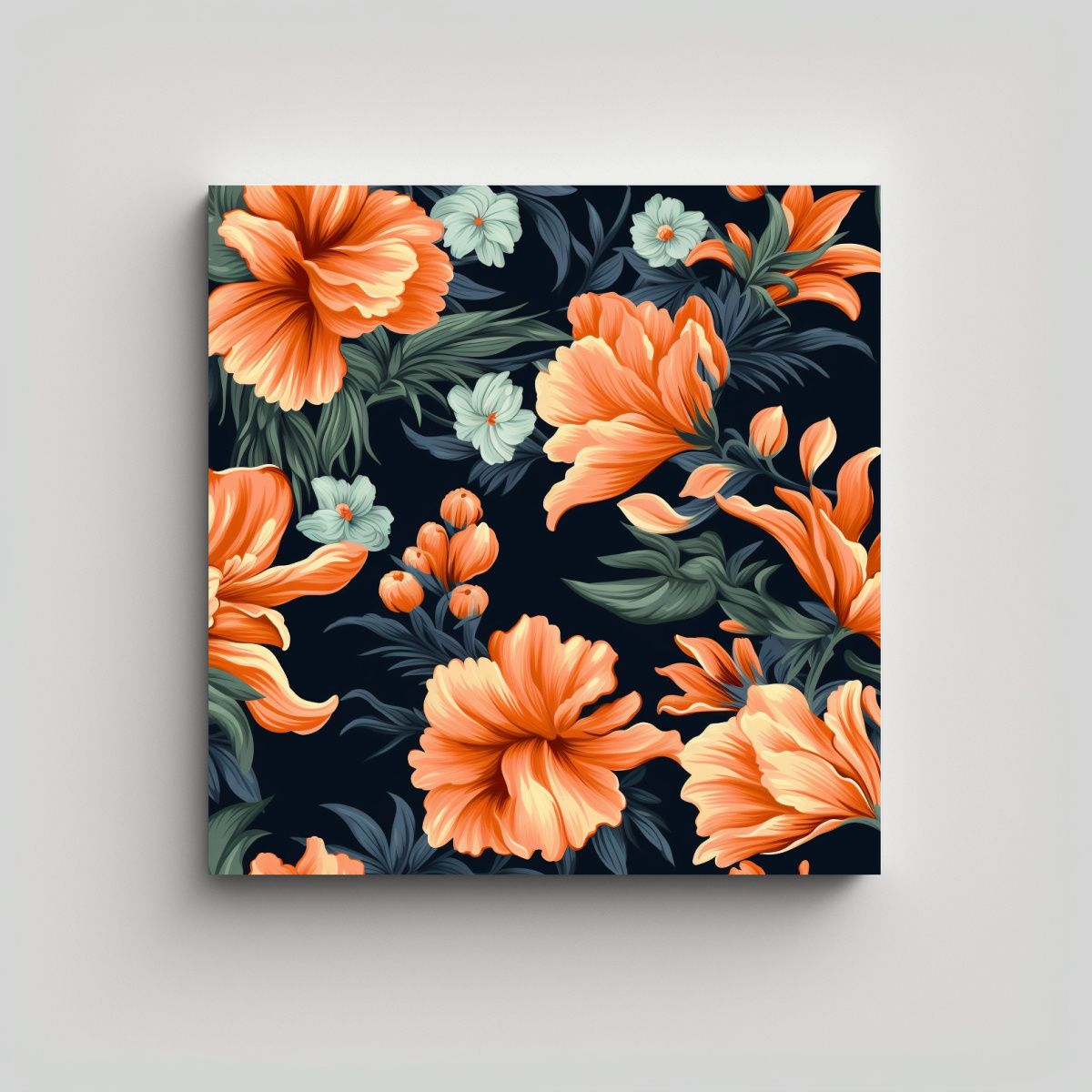 GENERICO - Calidos Flores 8K HD Canva Original Arte 60x60 Cm