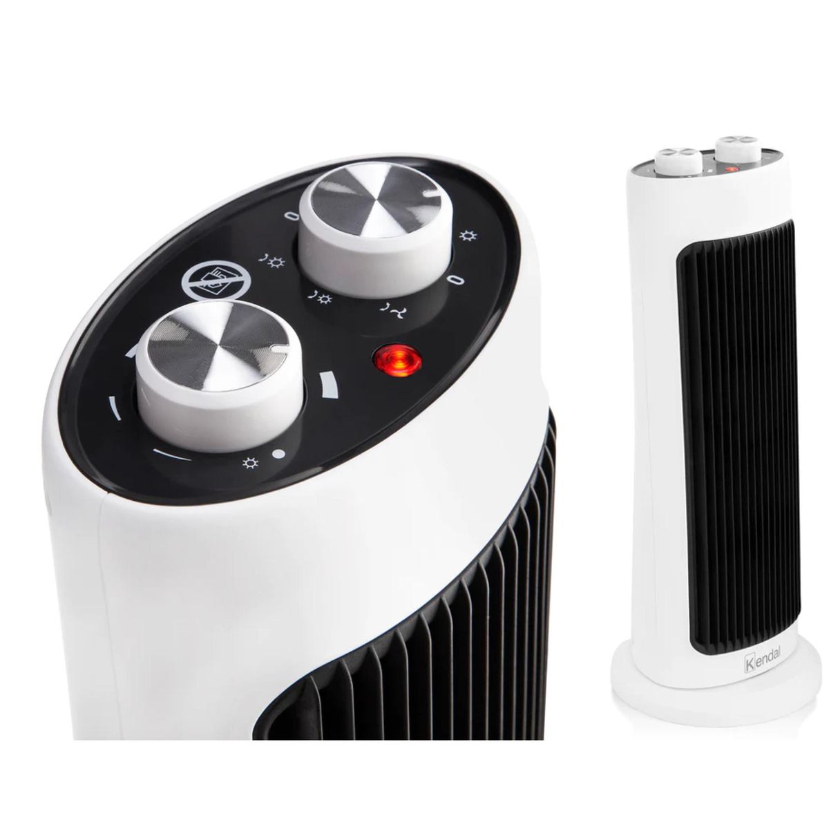 KENDAL - Calefactor Electrico 2000W 2N Luz LED Blanco KPTC-16