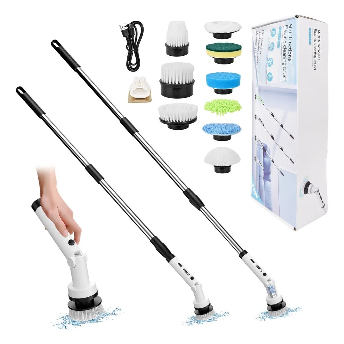 MOVI - Cepillo De Limpieza Electrico 9 En 1 inhalambrico