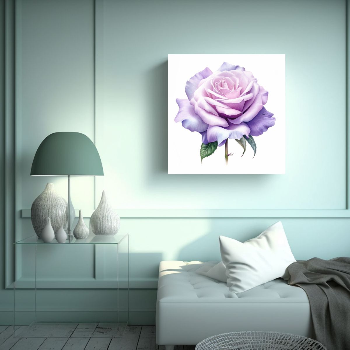 GENERICO - Galería Estilo Cuadro Colección Acuarela Suave 80x80 Cm