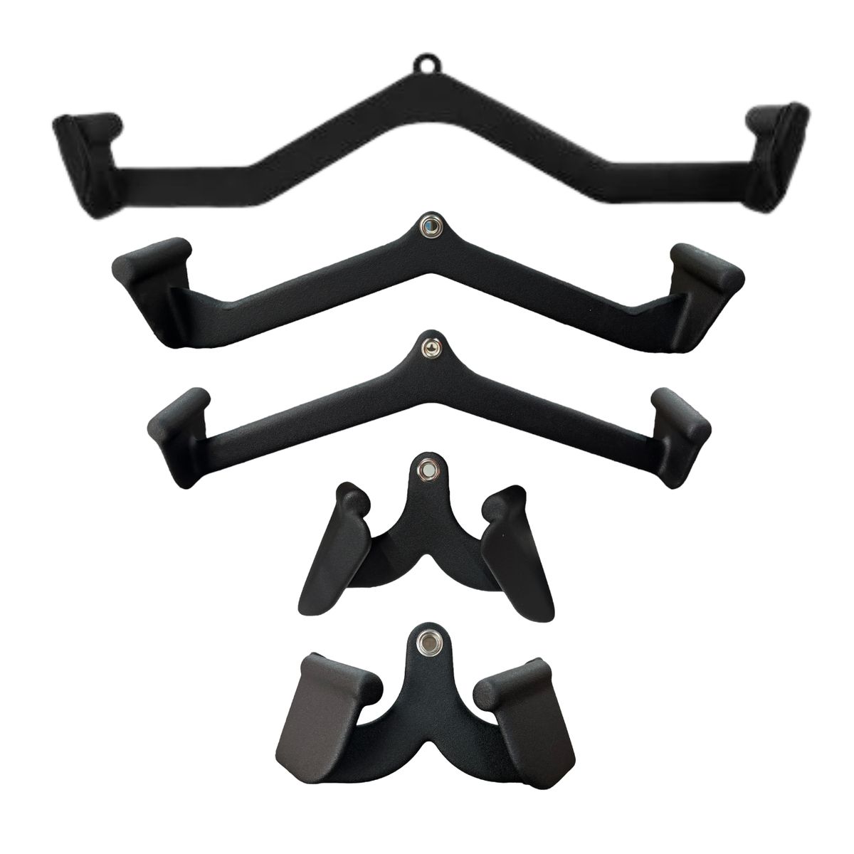 GENERICO - Set Agarres Polea Ergonómicos Gym - 5 Accesorios