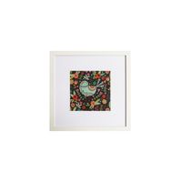 Cuadro pajarito multicolor 50x50