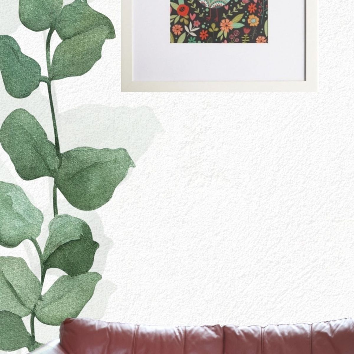 RONDA - Cuadro pajarito multicolor 50x50