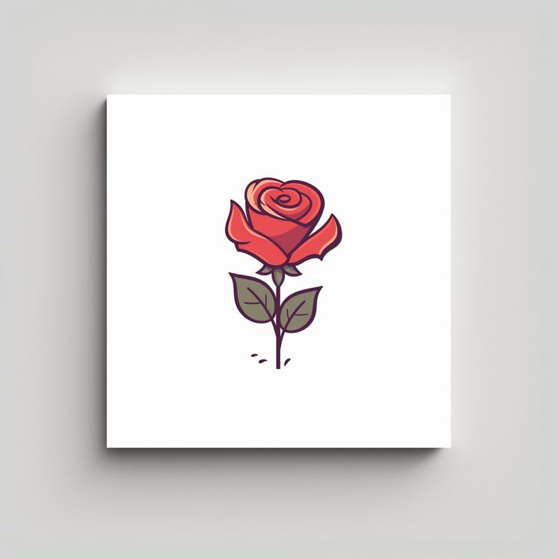 GENERICO - Cuadro Decorativo Calidos Lienzo Rosa Diseño 60x60 Cm