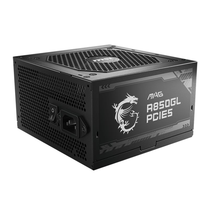 MSI - Fuente de Poder MSI MAG A850GL PCIE5 850W Modular 80+ Gold