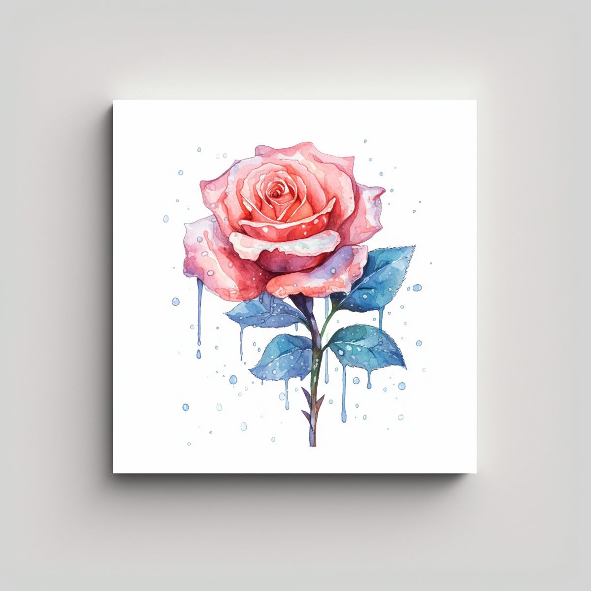 GENERICO - Armonía Cromática Cuadro Moderno Vectorial Rosa 60x60 Cm