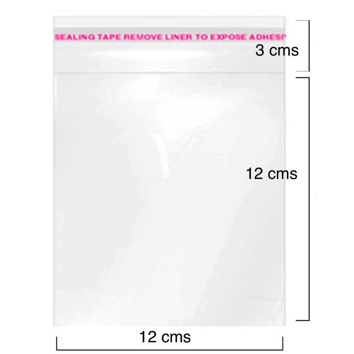 GENERICO - 50 Bolsas De Celofán 70 Micrones, 12 x 15 Cms. Resellables