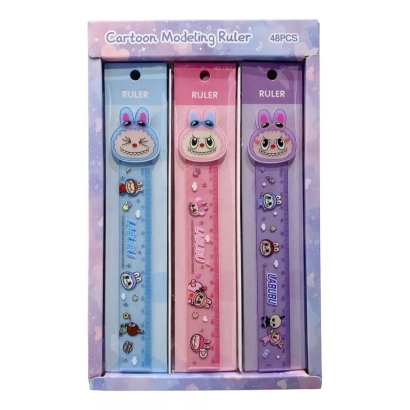 GENERICO - Regla 15 Cm. La Bubu Kawaii, Escolar Fácil De Llevar