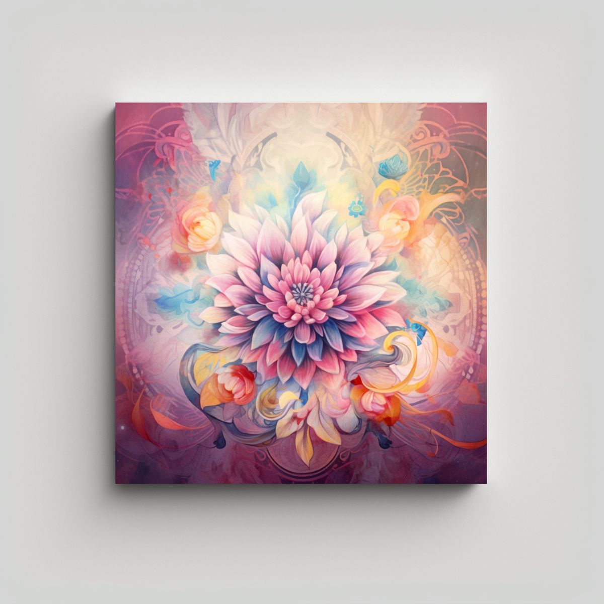 GENERICO - Pintura Decorativa Cuadro De Meditación Calma 80x80 Cm