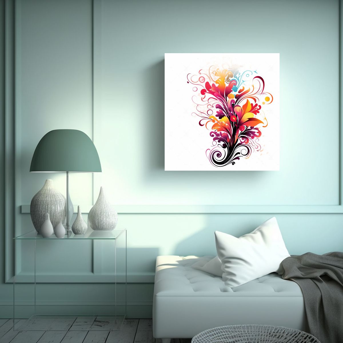 GENERICO - Armonía Cromática En Lienzo De Vanguardia - 90x90 Cm