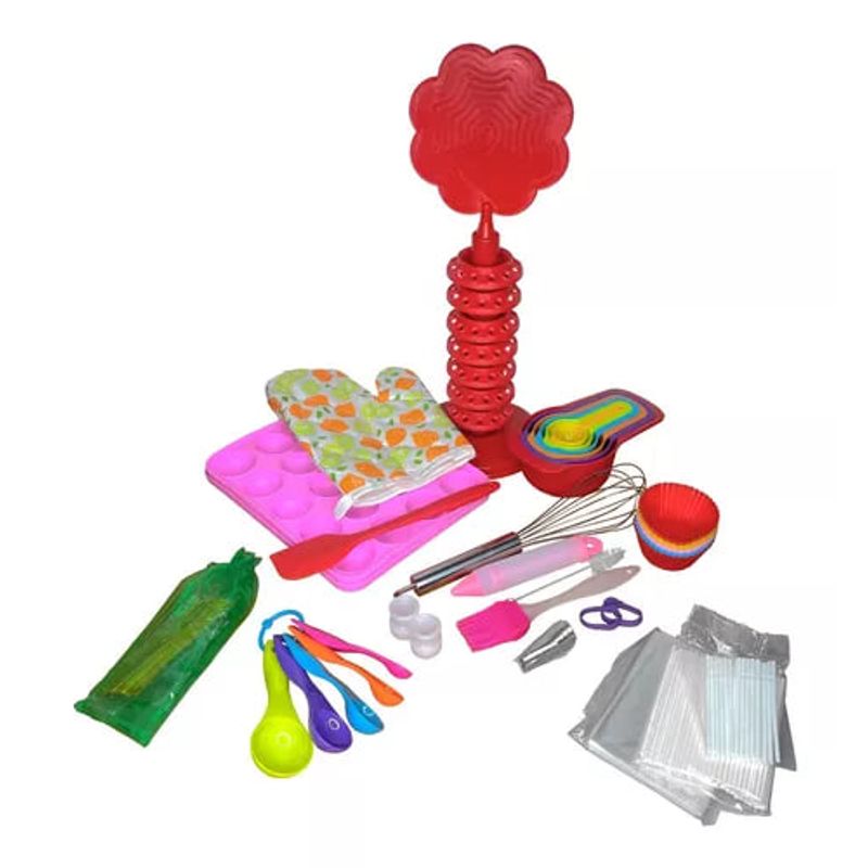 GENERICO - Set Para Cake Pop Moldes 148 Piezas Boquillas Manga Bandeja