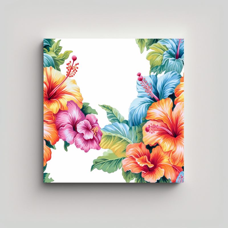GENERICO - Exclusiva Composición Vintage De Flores 30x30 Cm