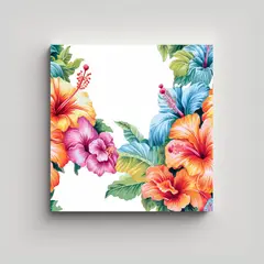 GENERICO - Exclusiva Composición Vintage De Flores 30x30 Cm