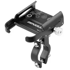 GENERICO - Porta Smartphone Celular Metálico Para Moto Bicicleta Grande