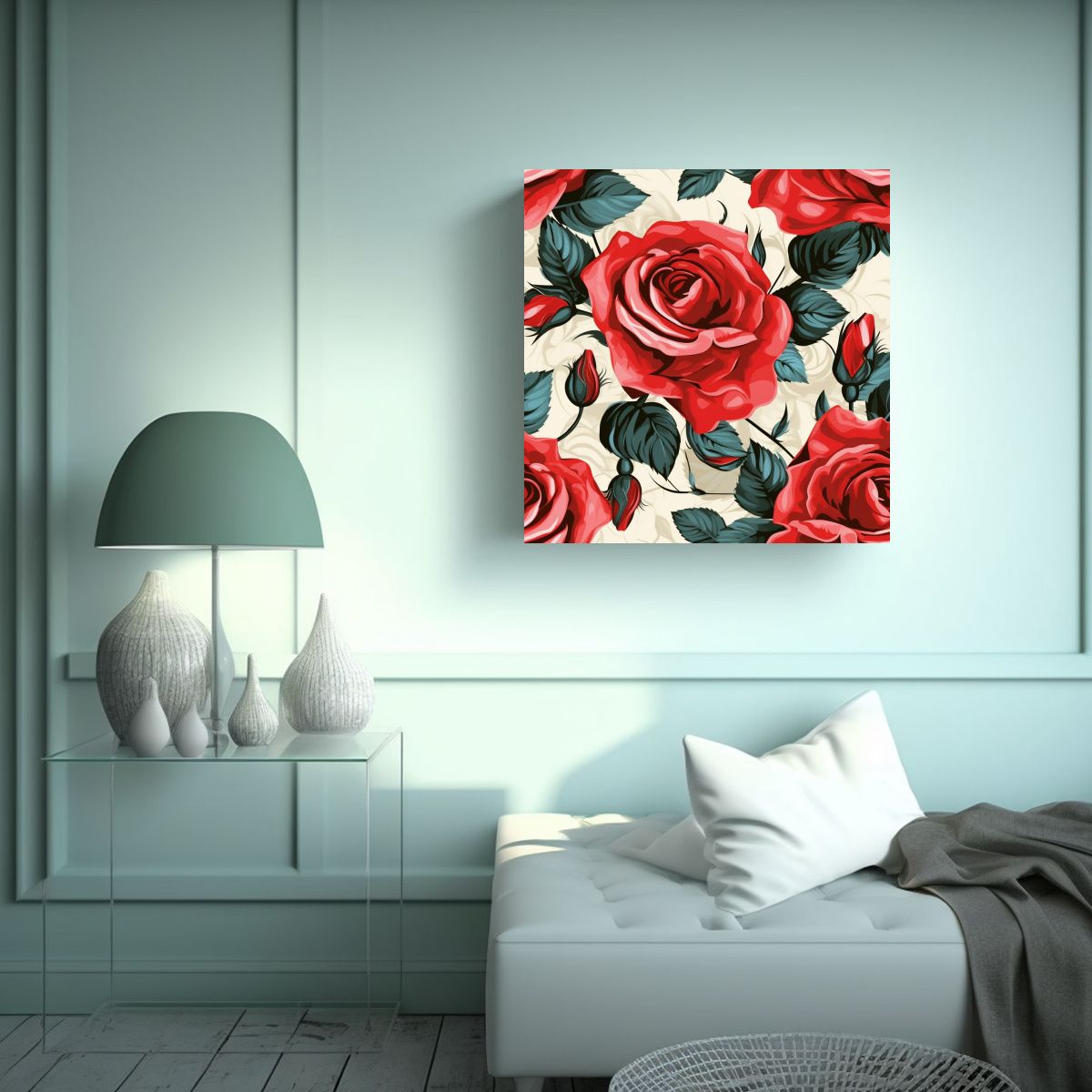 GENERICO - Arte De Pared Artesanal Movimiento Y Elegancia 40x40 Cm