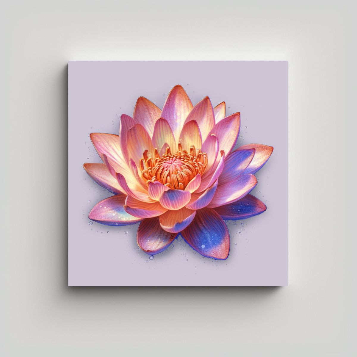 GENERICO - Arte Digital Detallado Y Luminoso Composición 60x60 Cm