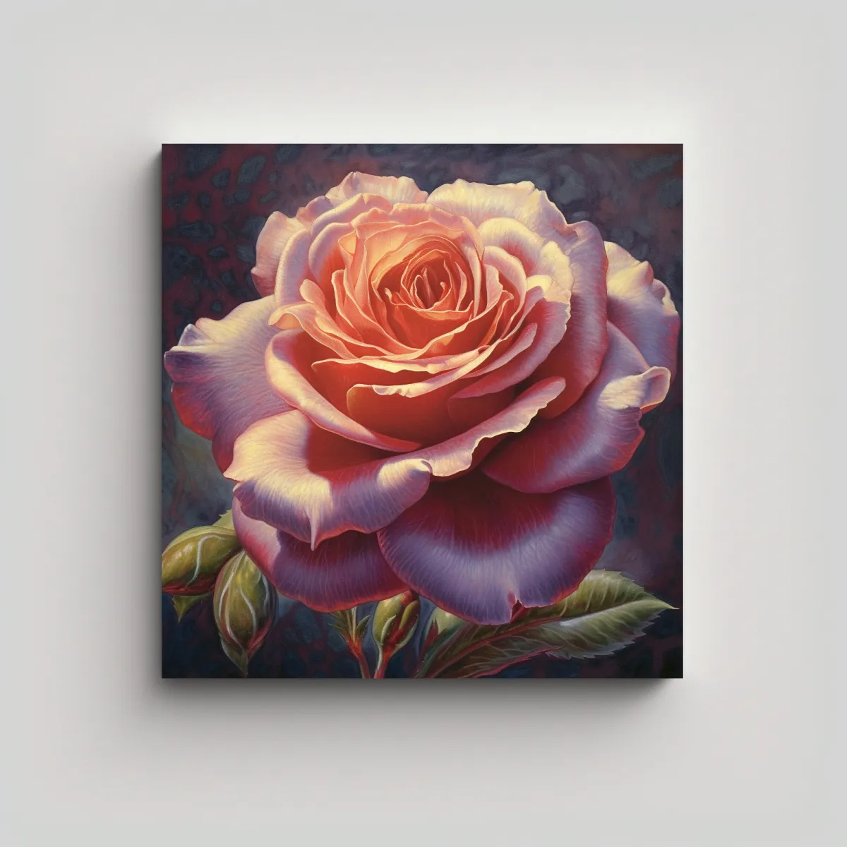 GENERICO - Cuadro Decorativo Simétrico En Tela En Bastidor 40x40 Cm