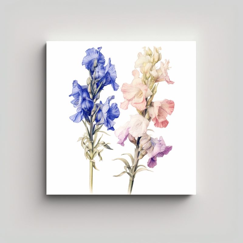 GENERICO - Adorno De Pared Con Hermoso Arte De Flores 30x30 Cm