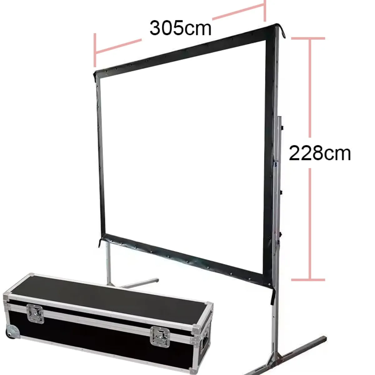 GENERICO - TELON MECANO 305X228cm PERFIL DE ALUMINIO INCLUYE CASE