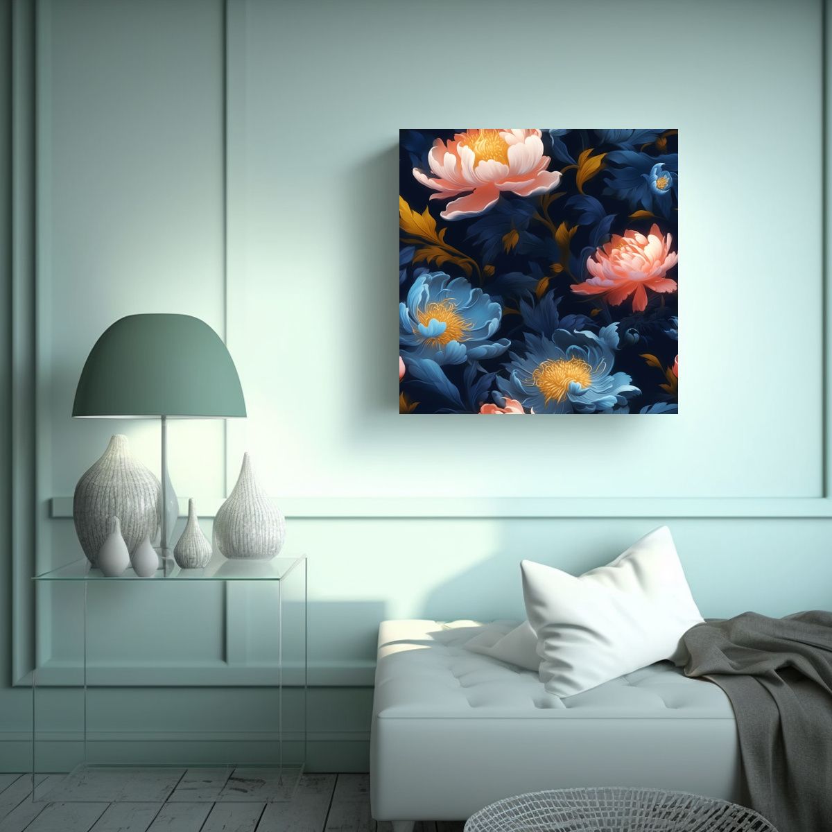 GENERICO - Armonía De Colores Composición Estilo Galería 30x30 Cm