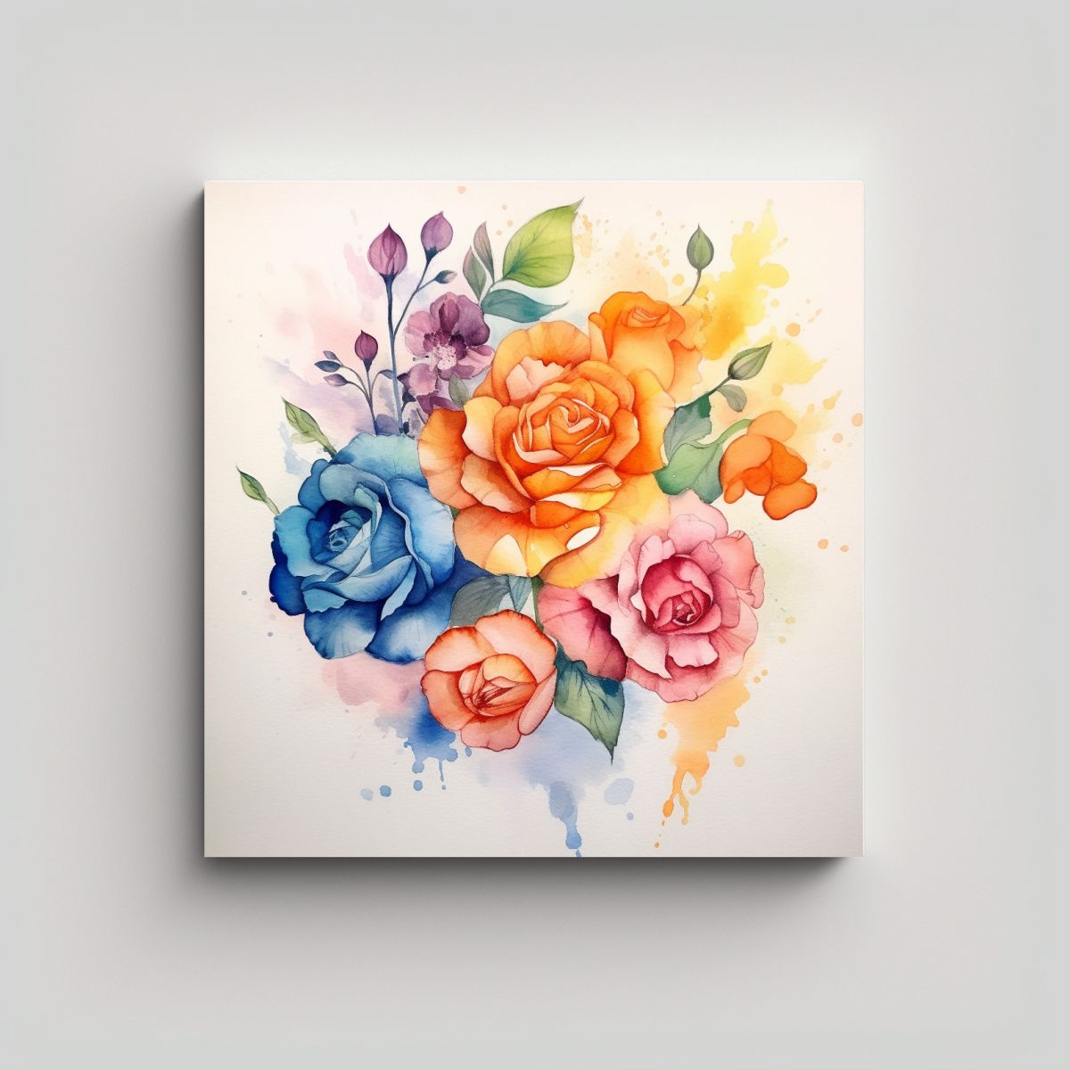 GENERICO - Abstracción Y Protagonismo En Composición De 80x80 Cm