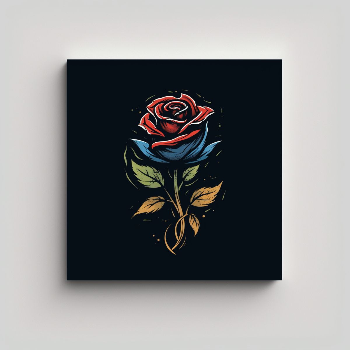 GENERICO - Cuadro Decorativo Tema Linda Con Logo De Rosa 50x50 Cm