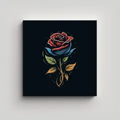GENERICO - Cuadro Decorativo Tema Linda Con Logo De Rosa 40x40 Cm