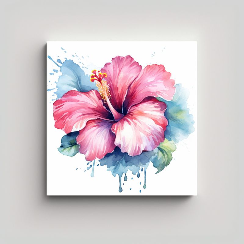 GENERICO - Arte Tropical Cuadros De Equilibrio Con Clipart 50x50 Cm