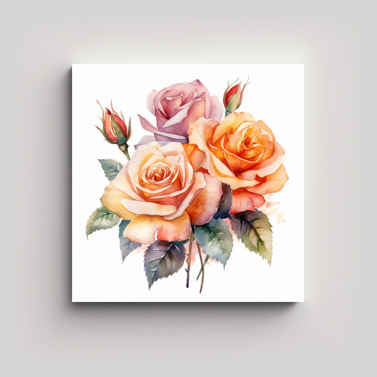 GENERICO - Cuadro Vintage En Lienzo De Moss Expresión E 30x30 Cm