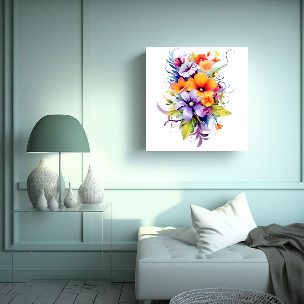 GENERICO - Cuadro Decorativo Sublimado: Armonía Cromática 50x50 Cm