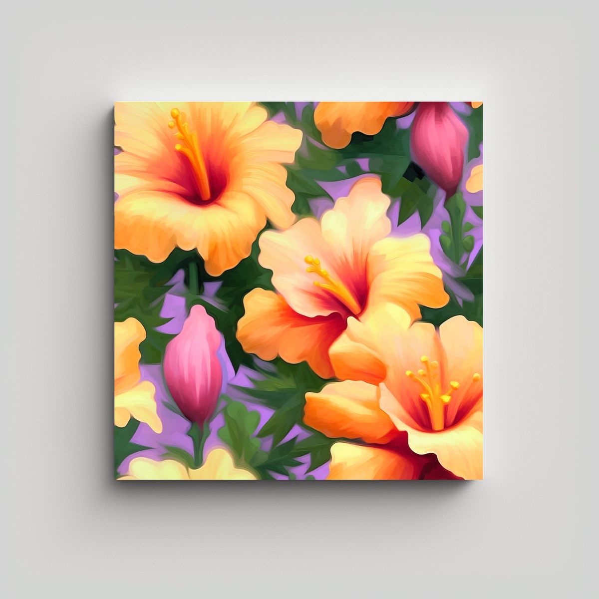 GENERICO - Cuadro De Tela Sublimada - Detalles Intrincados 50x50 Cm