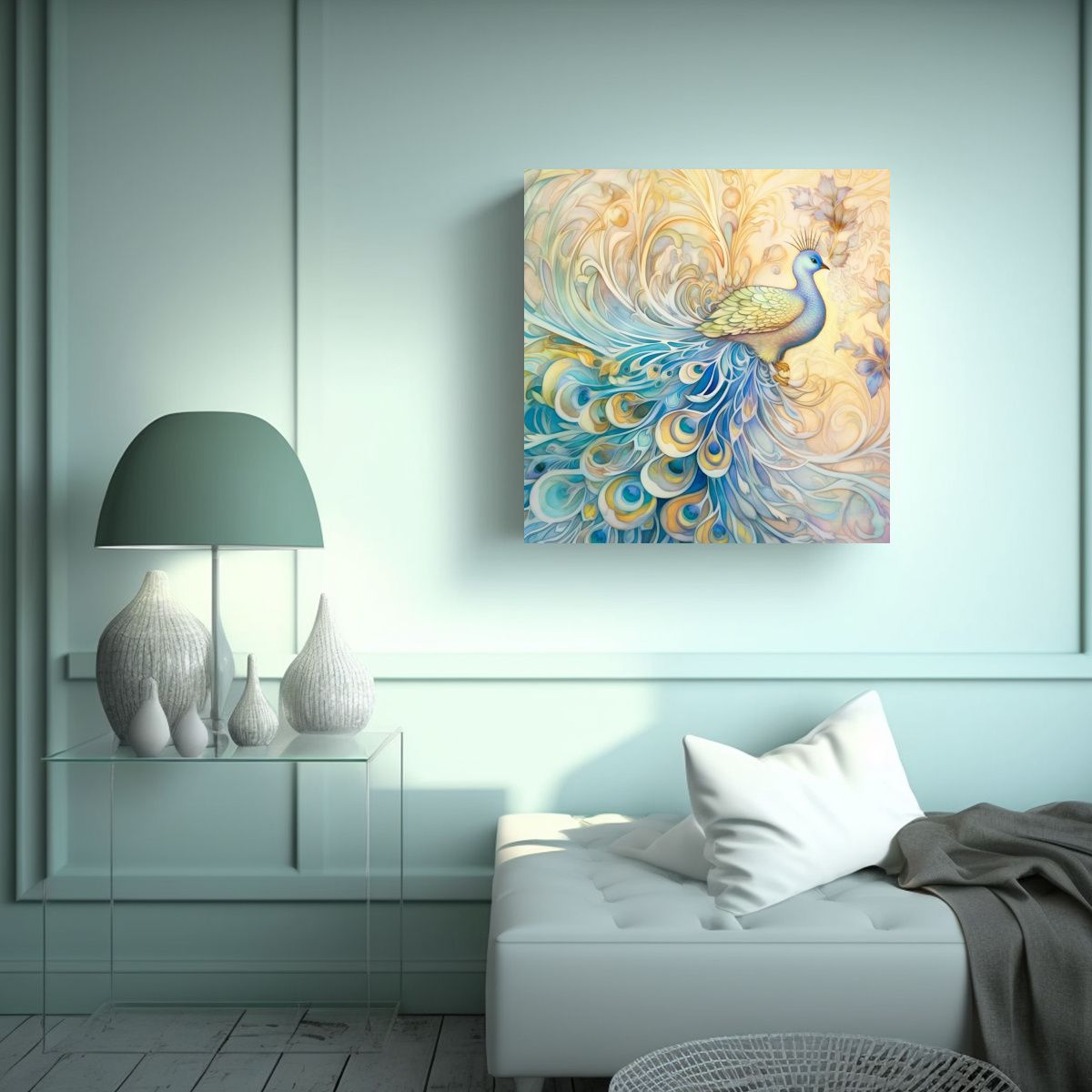 GENERICO - Canva De Serenidad Y Tranquilidad Abstracto Con 90x90 Cm