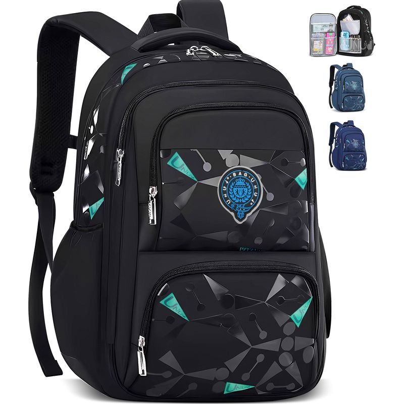TIOZONEY - Mochila escolar viaje Escolar Viaje color negro 30L