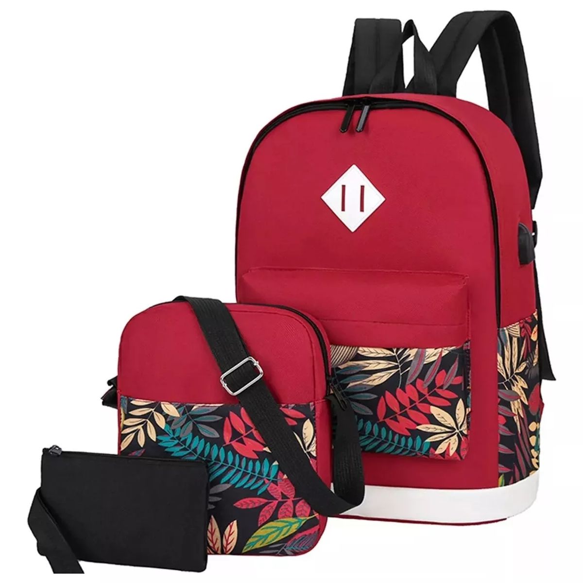 TIOZONEY - Juego De Mochilas Impermeables Con Puerto Usb 3 Piezas