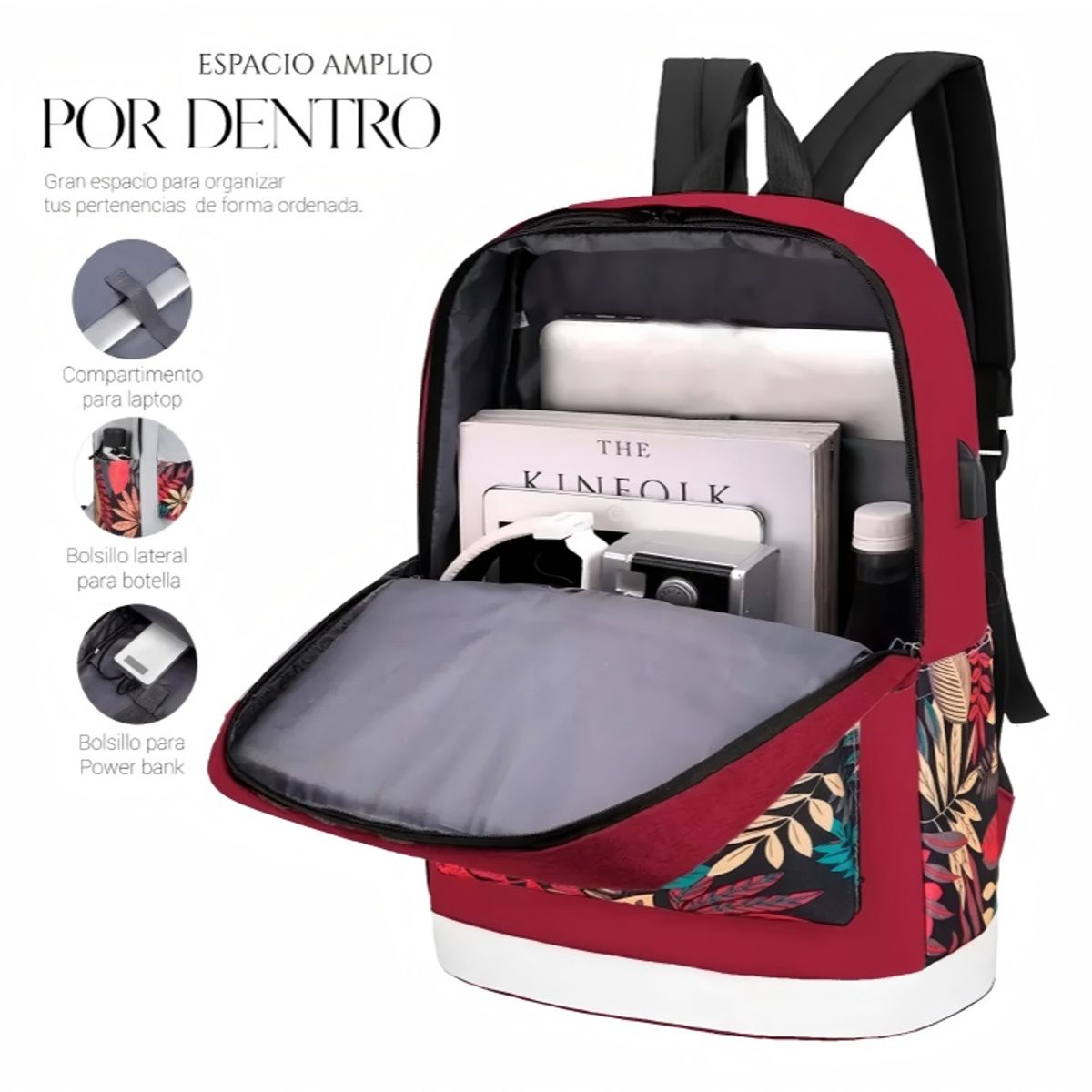 TIOZONEY - Juego De Mochilas Impermeables Con Puerto Usb 3 Piezas