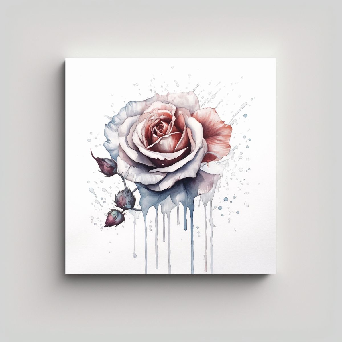 GENERICO - Arte De Pared Vanguardia Elegancia En Acuarela Y 40x40 Cm