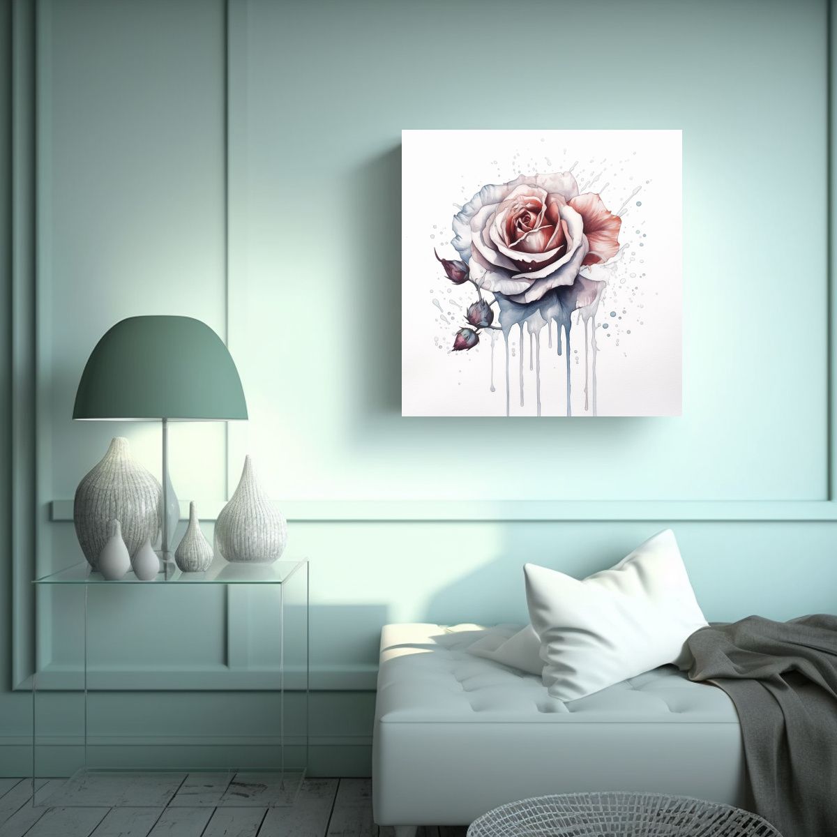 GENERICO - Arte De Pared Vanguardia Elegancia En Acuarela Y 30x30 Cm