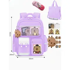 TIOZONEY - 3pcs Mochila escolar Capibara