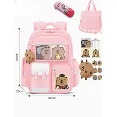 TIOZONEY - 3pcs Mochila escolar Capibara