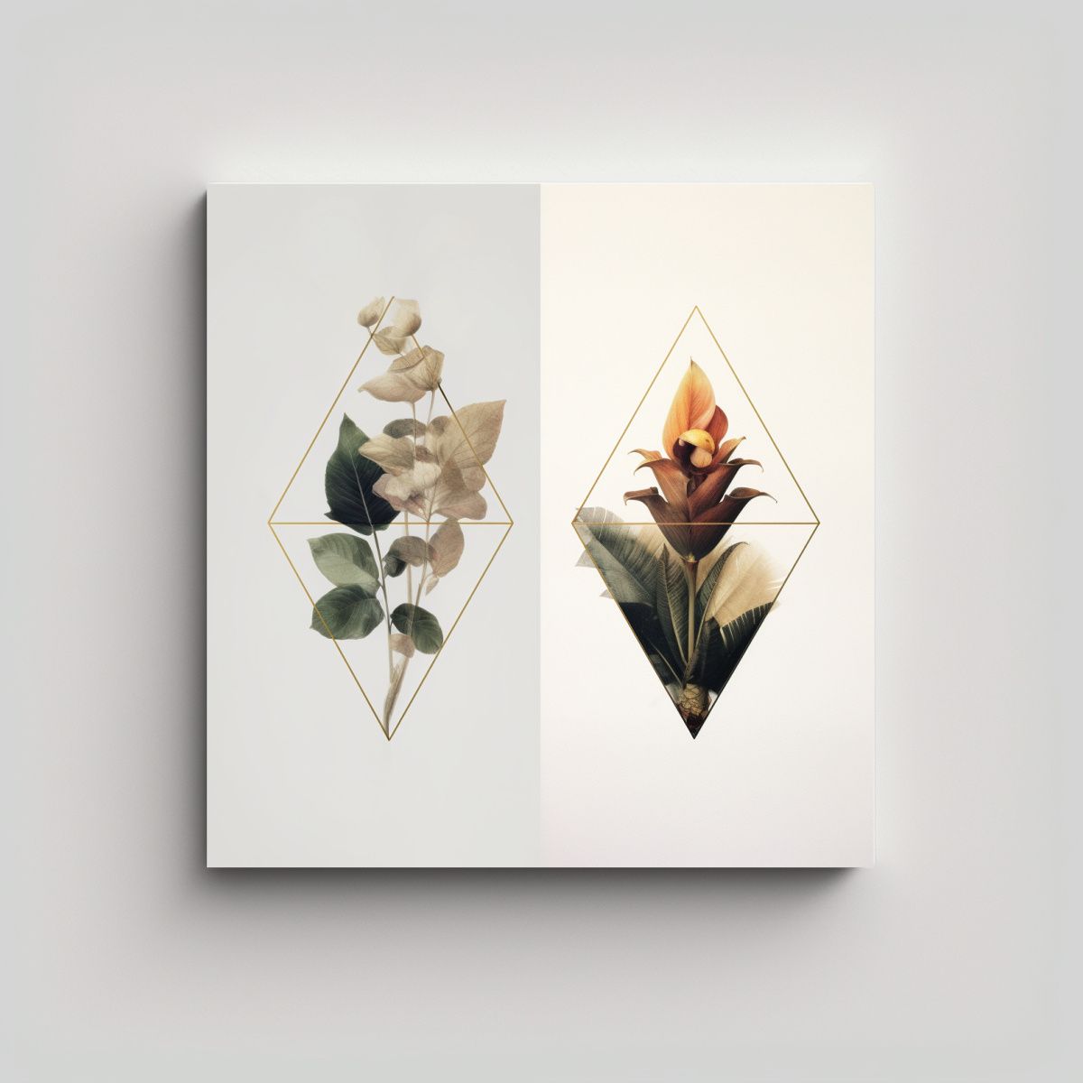 GENERICO - Diseños Minimalistas Botánicos Y Patrones 40x40 Cm