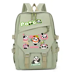 TIOZONEY - Mochila escolar panda para estudiantes