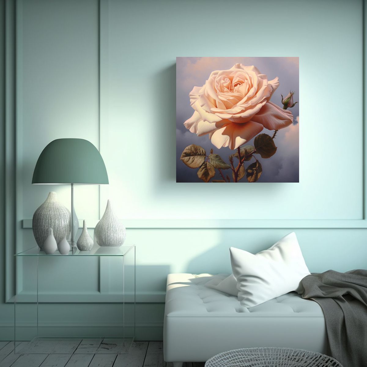 GENERICO - Concepto Equilibrio Visual Tela En Bastidor Con 70x70 Cm