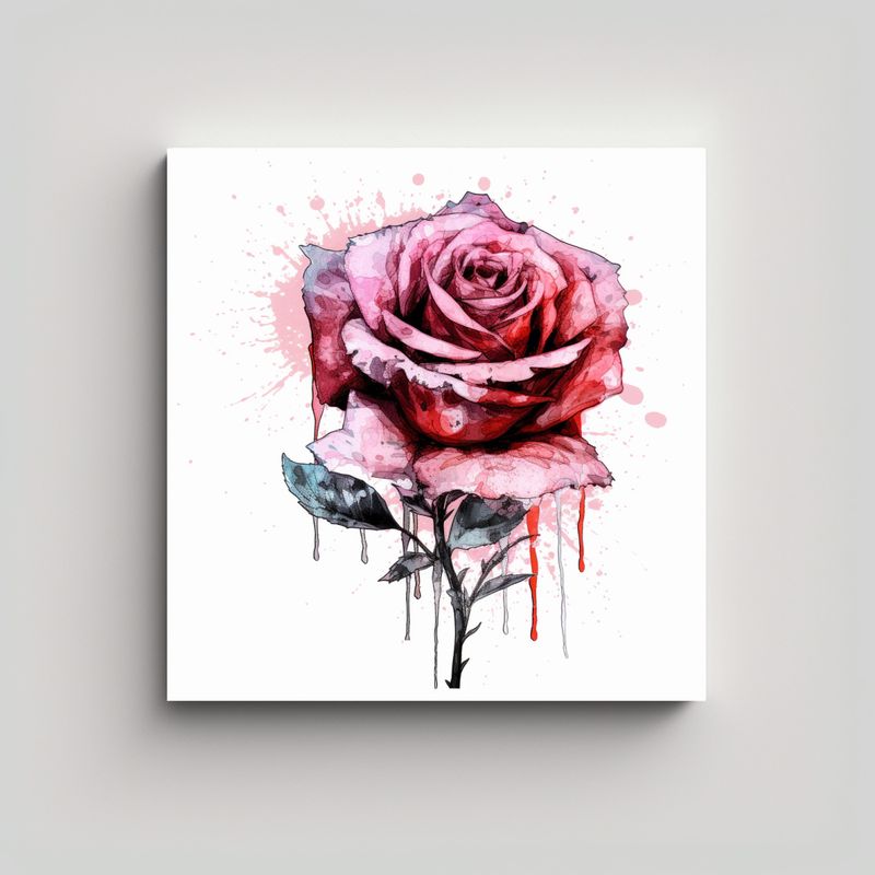 GENERICO - Arte Cuadrado De Belleza Natural Kablan Rose 50x50 Cm