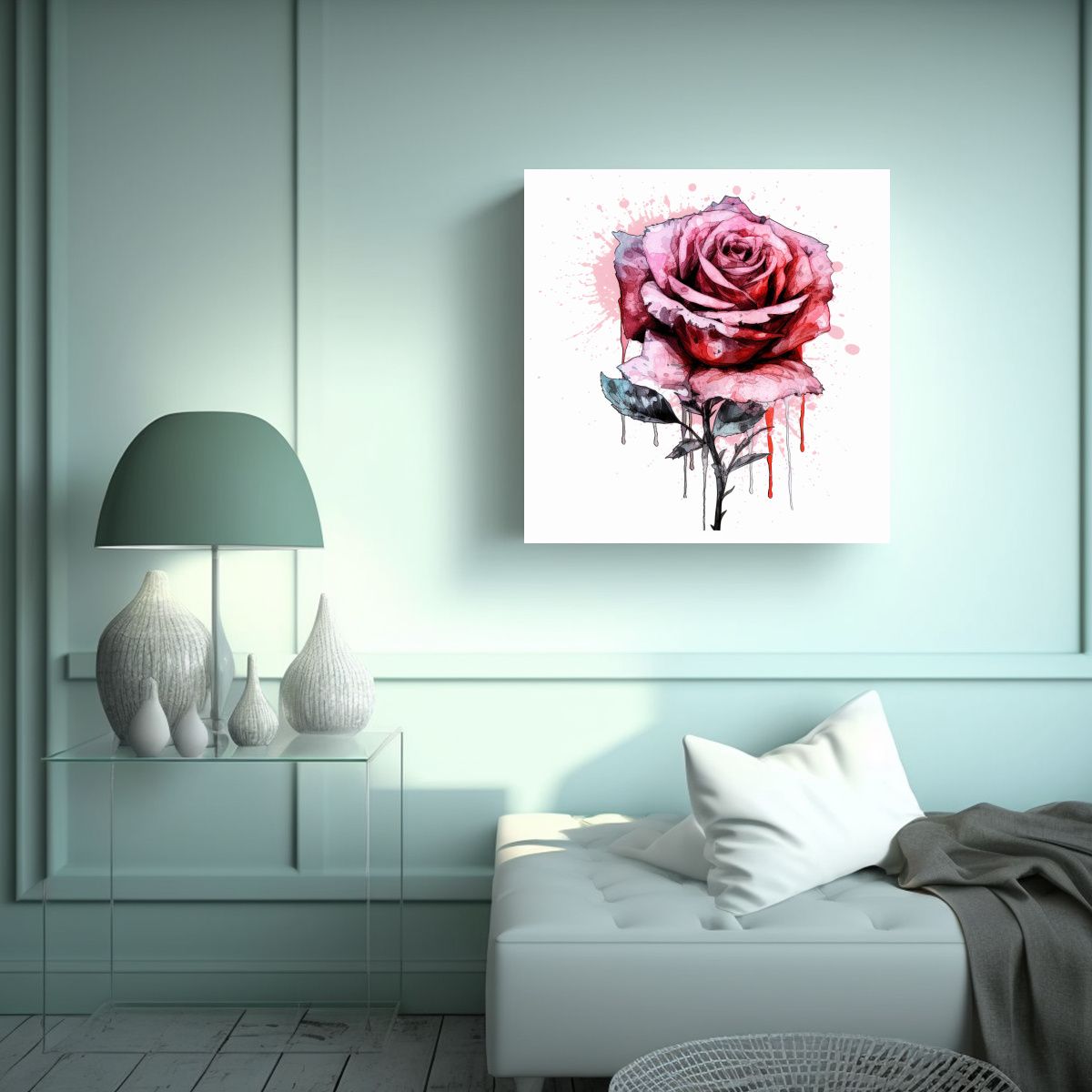 GENERICO - Arte Cuadrado De Belleza Natural Kablan Rose 50x50 Cm