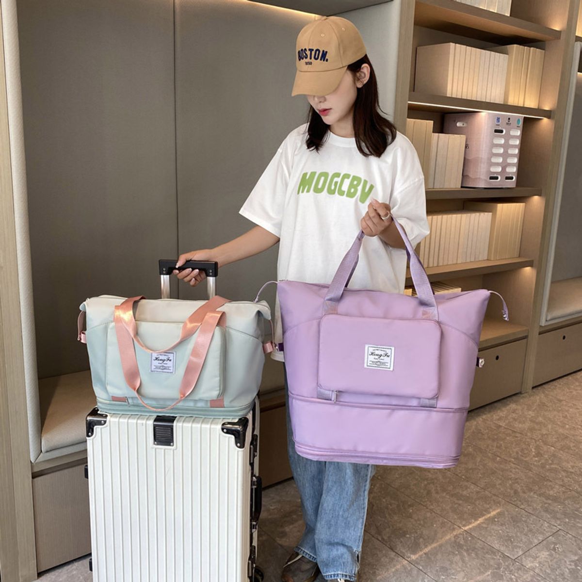 TIOZONEY - Bolso Travel Duffle Mujeres