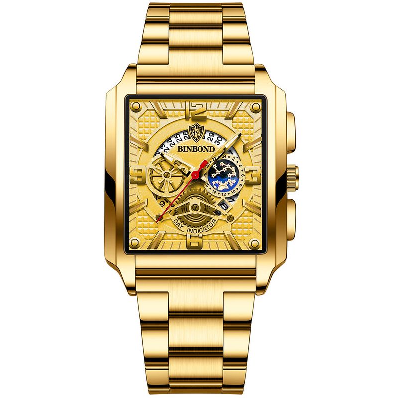 TIOZONEY - Reloj de hombre de acero inoxidable Luminous