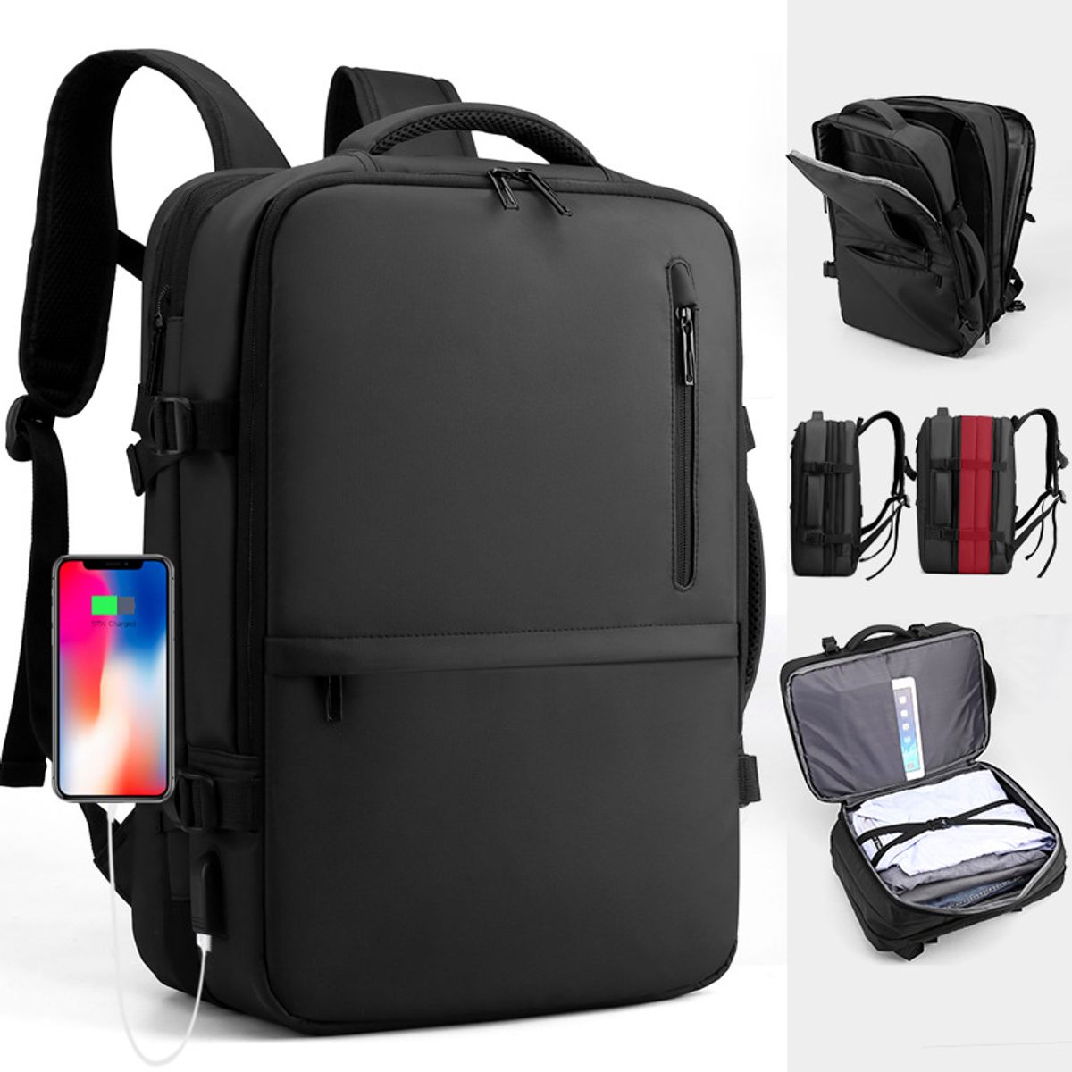 TIOZONEY - Mochila Escolar Universitaria Impermeable Gran Capacidad Notebook