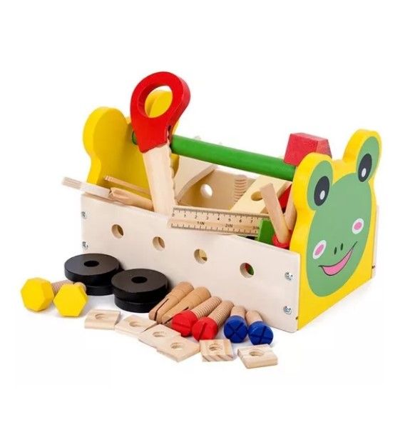 Juego Madera Set Herramientas Caja Xk-103 Rana