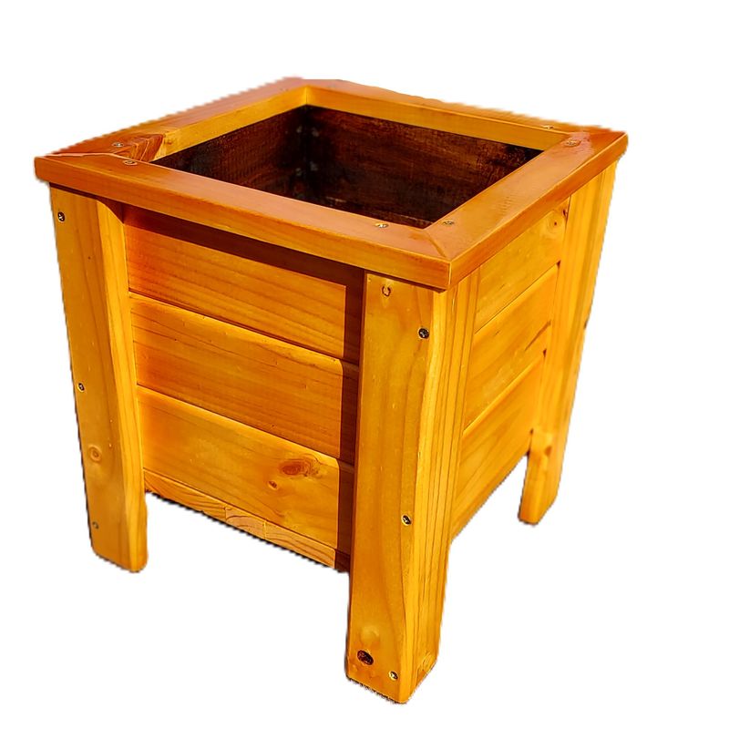 GENERICO - macetero de madera 36x36x40 fresado