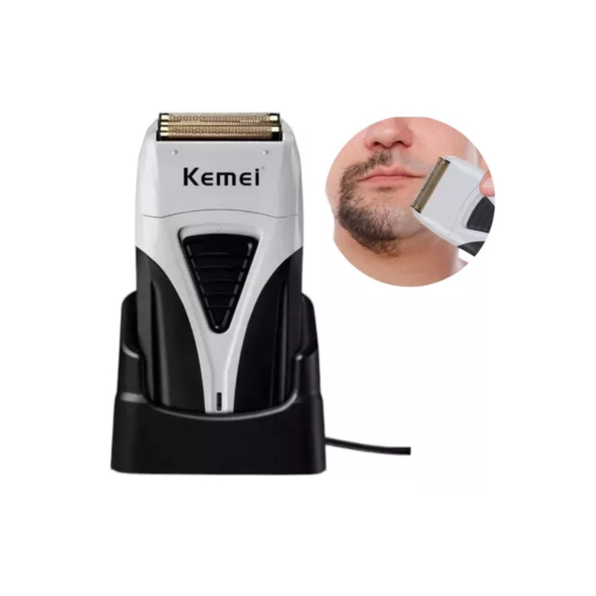 KEMEI - Maquina Afeitadora Shaver Kemei Km-3383 Recargable Lithium